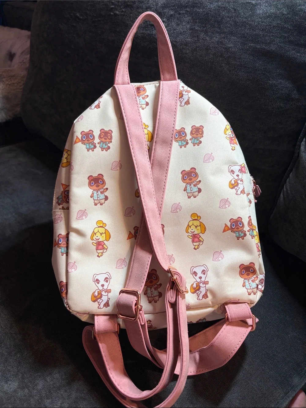 Animal Crossing Mini Backpack in Light Pink